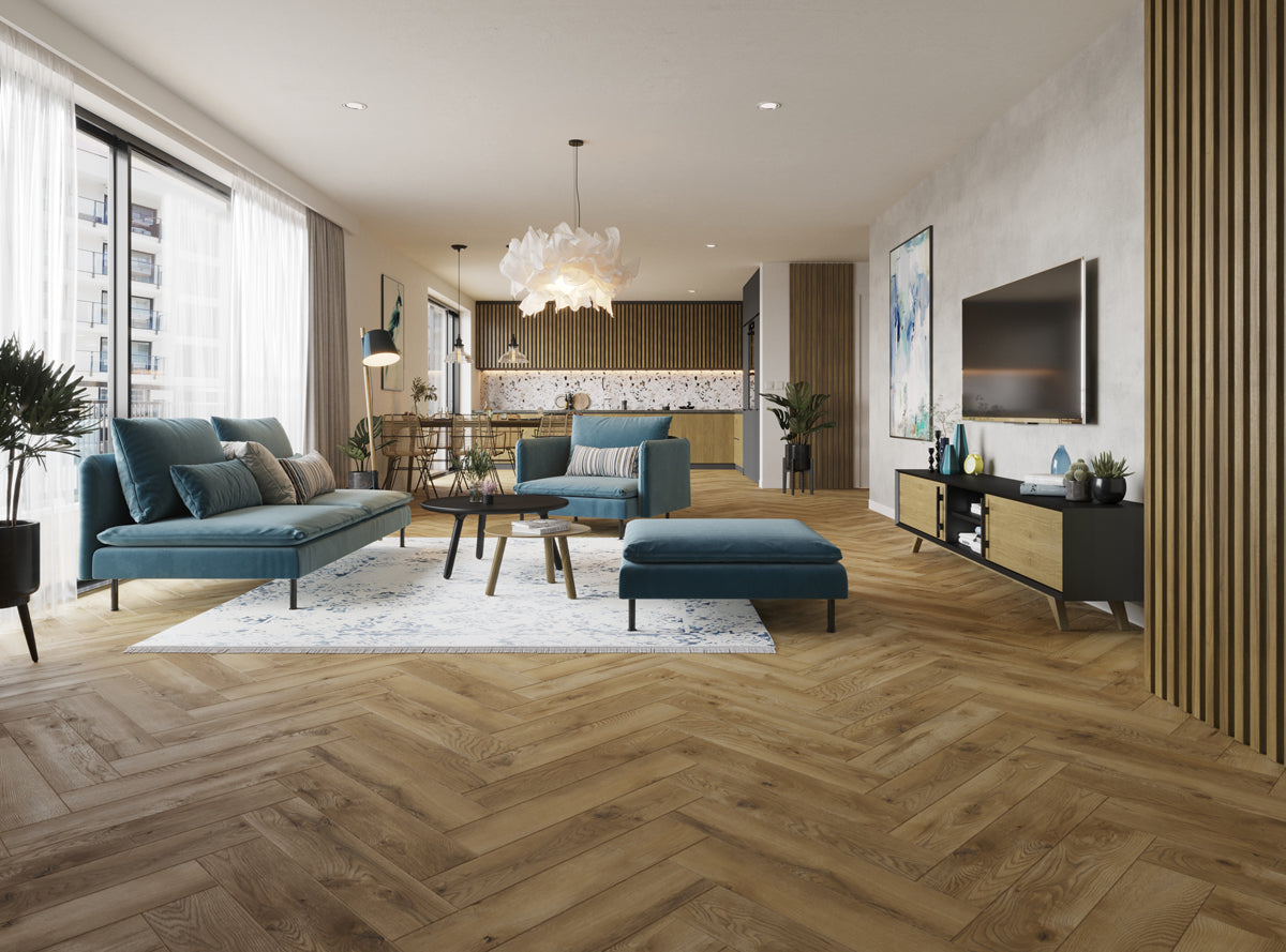 Ville Herringbone CLASSEN - 63262-Carrito-Oak £29.99m2 = £35.36 a box