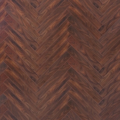 Xpressions Herringbone - £24.95m2 - Classic Walnut